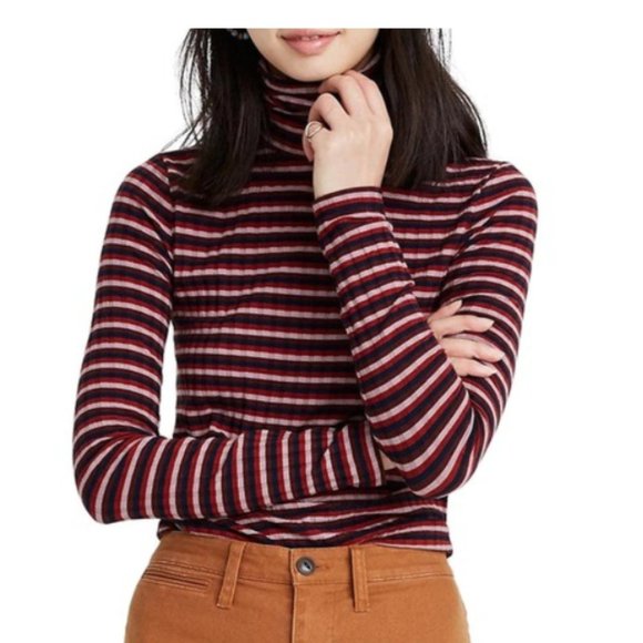 Madewell striped turtleneck Clearance